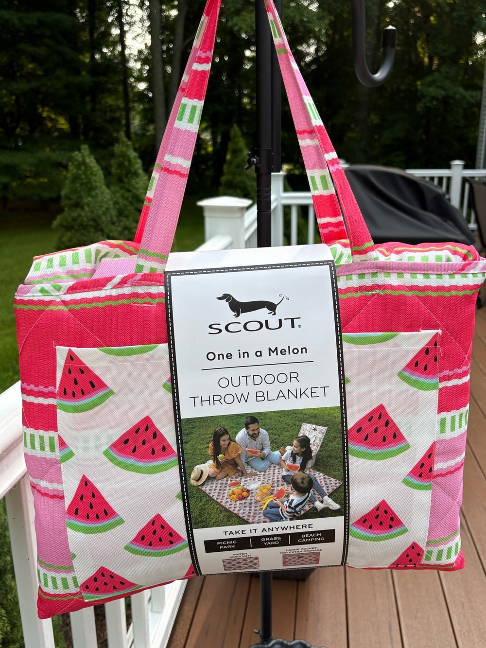 NWT Scout “One in a Melon” Outdoor Throw Blanket